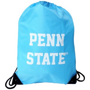 Penn State drawstring backpack light blue image